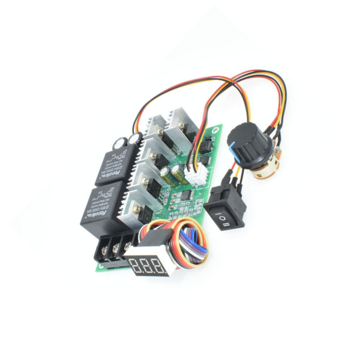 SHINEOFI 40a Controlador De Motor Reversible Ajustable Pwm De Regulador De Voltaje Para Motores De Corriente Directa y Cambio De Sentido