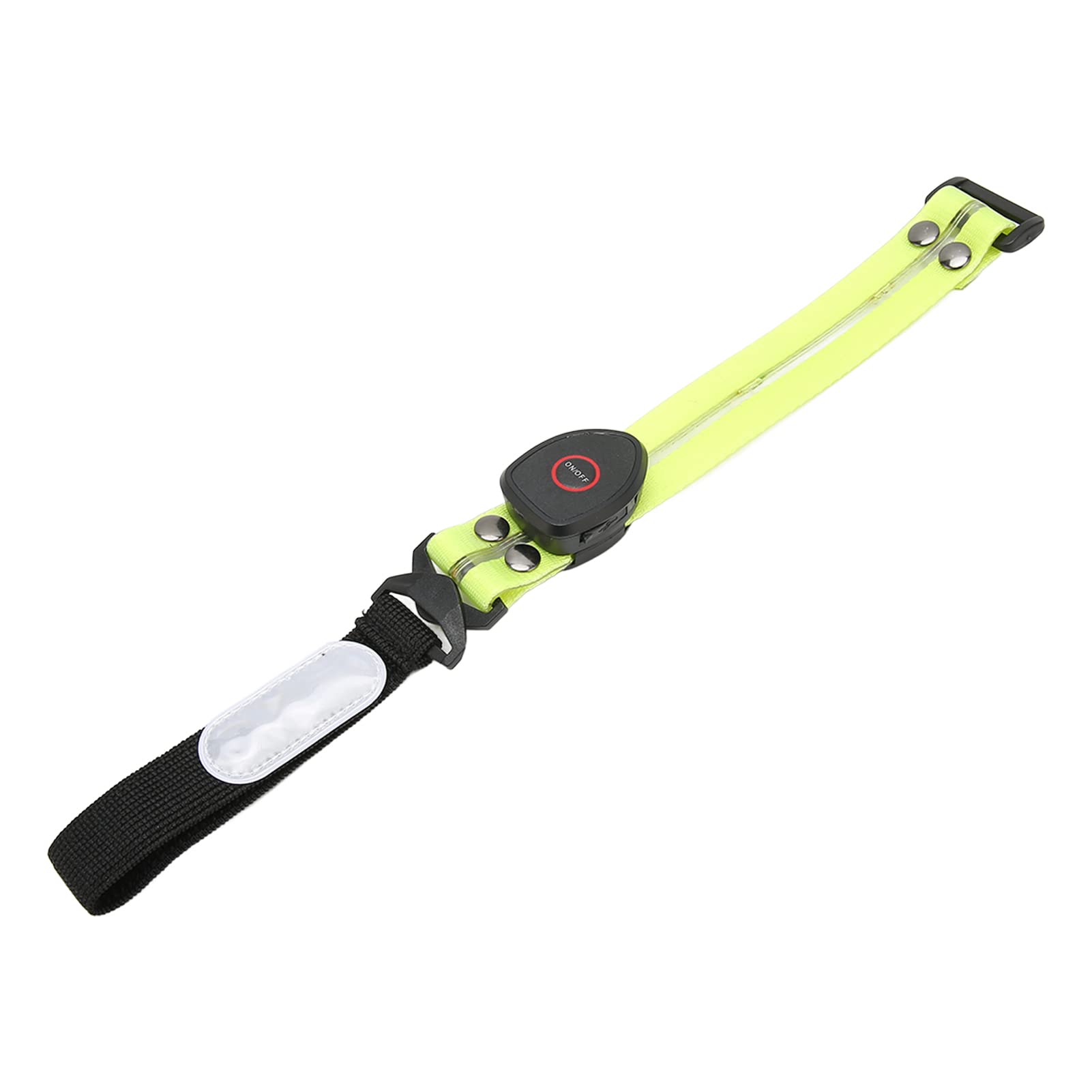 LED Armband, Adjustable USB Charging One Button Control High Power Supply Capacity Waterproof Night Safety Light Up Band 3 Lighting Modes for Walking (Green)-image-13