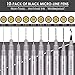 MISULOVE Fine Point Multi-Liner Pens - 10 Pack Set, Ideal for Anime Sketching, Bible Journaling, and Fine Line Drawing for Versatile Artistic Applications