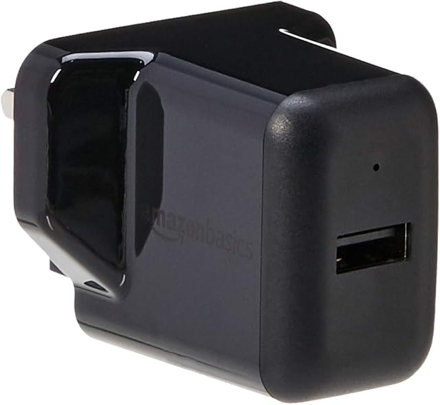 Amazon Basics One-Port USB Wall Charger (2.4 Amp) - Black
