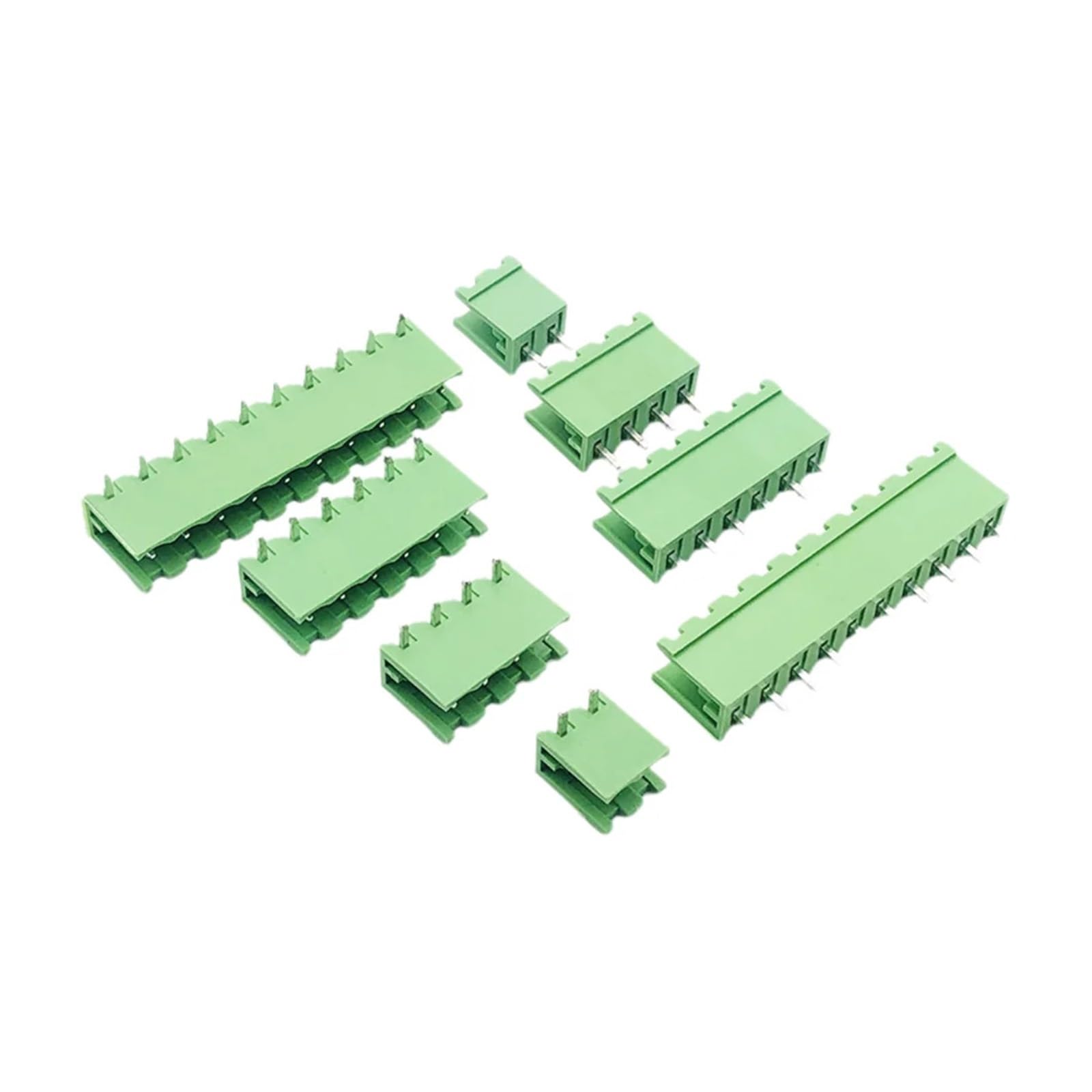 5/10 pares 2EDG 5,08mm bloques de terminales tornillo paso 2/3/4/5/6/7/8/9/10/12 Pin macho enchufe hembra conector PCB .08 mm