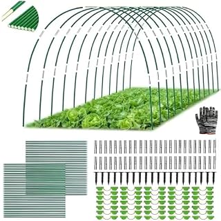 TUIBEIDAMAI arceaux de tunnel : kit 70 pièces vert