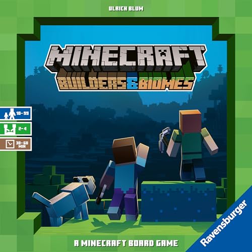 Ravensburger - Minecraft Builders & Biomes - Jeu de Société Issu du Jeu Vidéo - Stratégie - 2 à 4 Joueurs dès 10 Ans - 26132 - (Multilingue – Français Inclus)