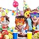Jtnohx Filz Tiermasken, 10 Stück Halloween Maske für Kinder, Tier Kostüm für Geburtstag Party Supplies（Eule Masken）
