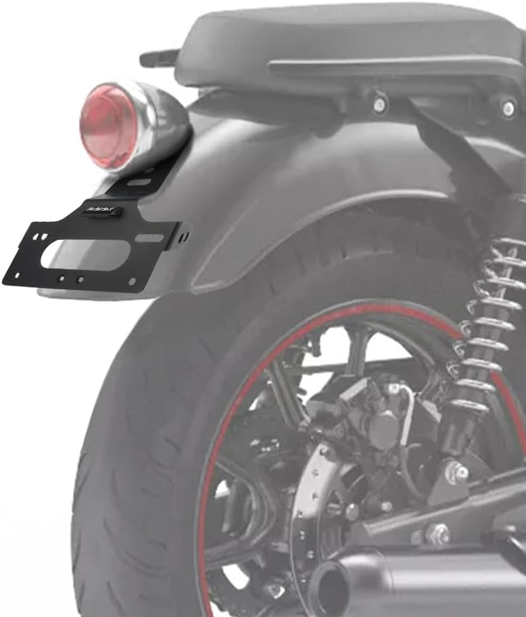 Motorcycle Fender Eliminator Compatible with Royal Enfield Meteor 350 2020-2026 Tail Tidy License Plate Bracket