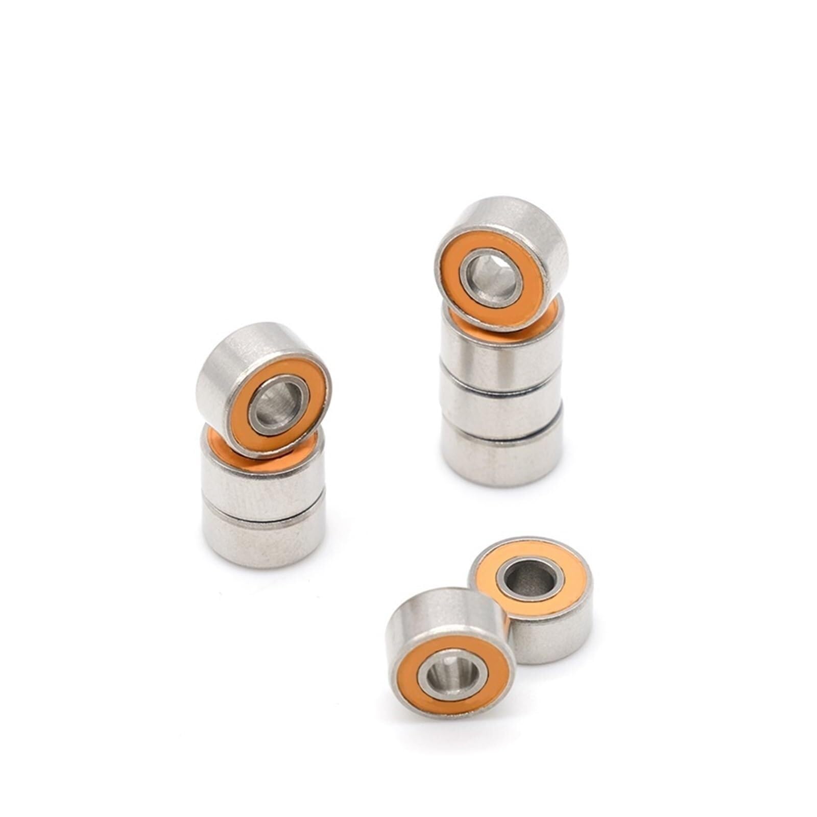 Namiar, 10 sztuk łożyska kołowrotka S693 2RS ​​CB ABEC7 LD 3 * 8 * 4mm hybrydowe ceramiczne łożysko kulkowe ze stali nierdzewnej S693-2OS CB S693RS szczęście