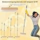 Drahtbesen zur Moosentfernung mit Stiel, Robust und Langlebig Stahldrahtbesen mit Teleskopstiel 160cm, Robuste Drahtbürste Metallbesen für Deck, Garten, Dusche, Wand, Wand und Terrasse (Plastik)
