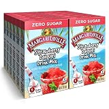 Margaritaville Singles To Go Water Drink Mix - Strawberry Daiquiri Flavored, Non-Alcoholic Powder Sticks (12 Boxes with 6 Packets Each - 72 Total Servings), 0.65 Ounce (Pack of 12)