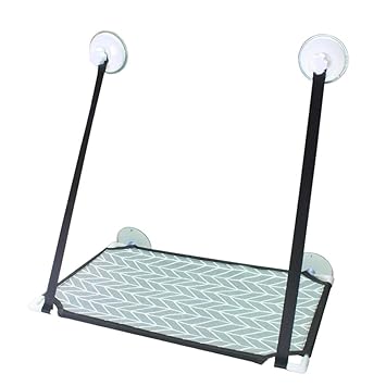 Aswadh Cat Bed Window Hammock Hanging Wall Mounted Basking Perch Single Layer Twill