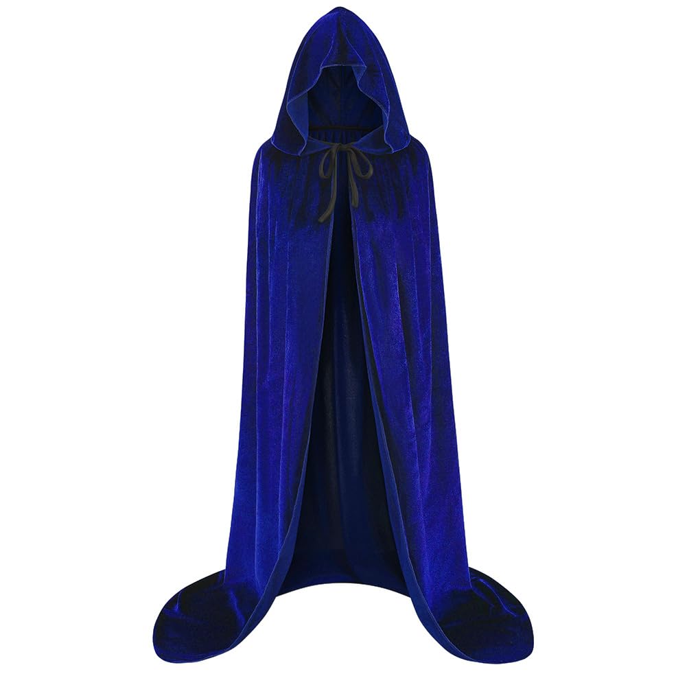 HAPNBCELE Unisex Velvet Cape Hooded Cloak