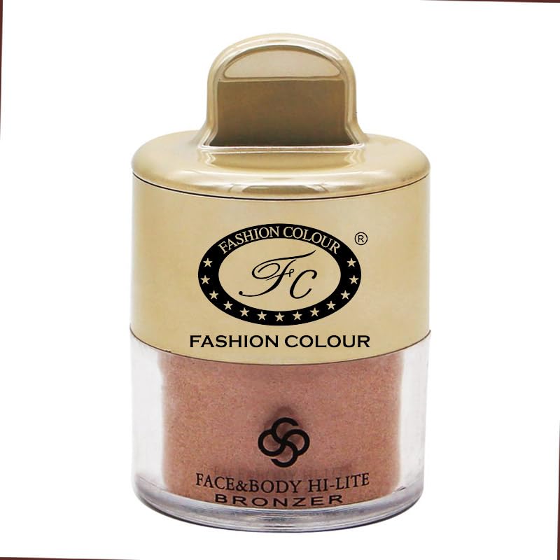Image of FASHION COLOUR Face and Body Hi-Lite Bronzer | Highlighter For Effortless Shine | Soft Glow Highlighter | Mettalics Body Shimmer | 4g | Shade 05