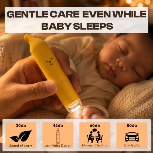 Image of Baby Nail Trimmer Rechargable | New Born Essentials | Baby Nail Cutter New Born 0-12 Months | 6 Filer Heads Adjustment |1 Year Warranty |Banana Pop