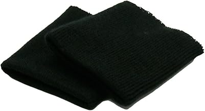 Haberdashery Online - 2 Polsini Elastici per Vestiti, Adatti per Giacche, Camicie, Felpe e Pantaloni Sportivi, Comodi e Resistenti, Nero, Taglia M