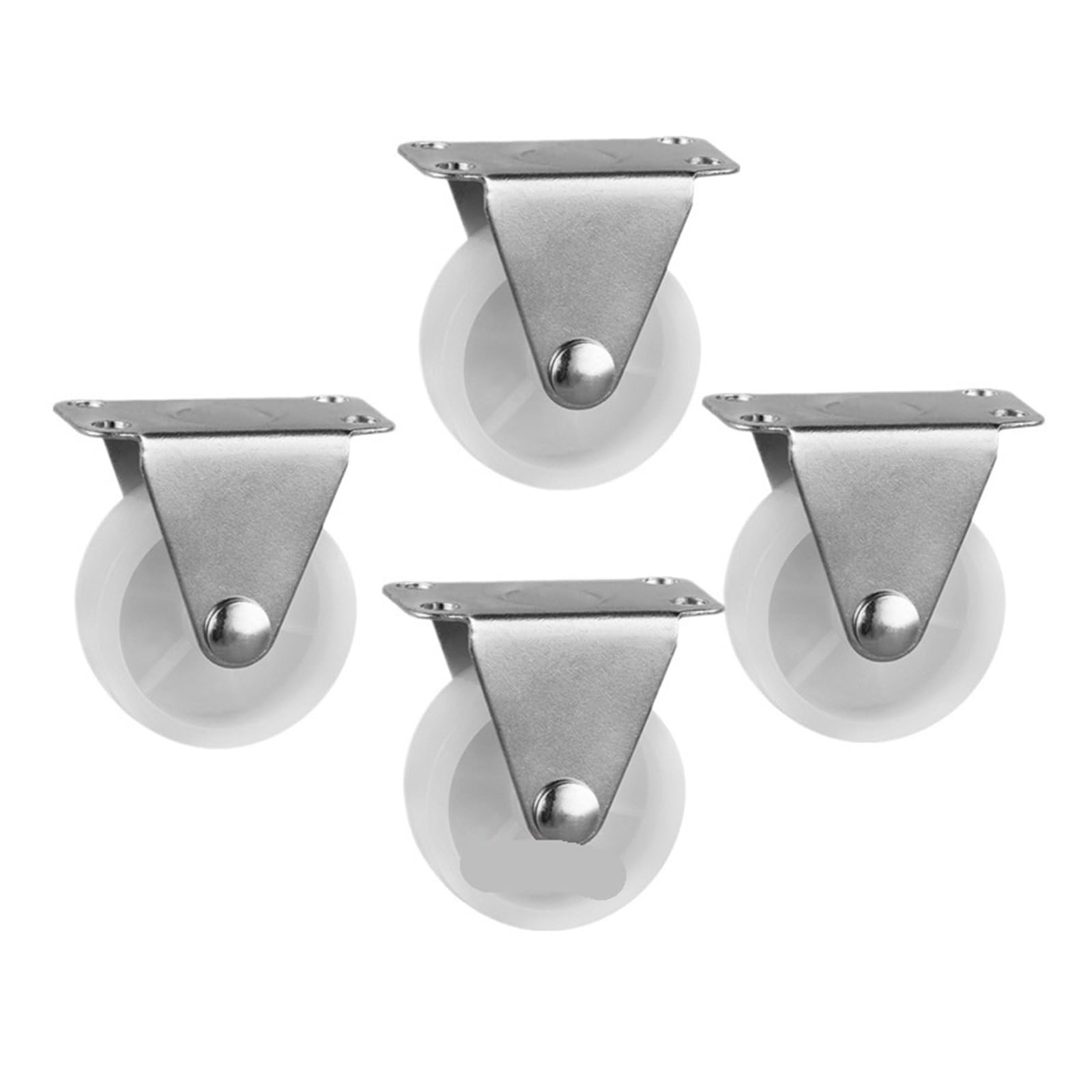 Roulettes directionnelles en PP blanc 1,5 pouce 40 mm pour bricolage