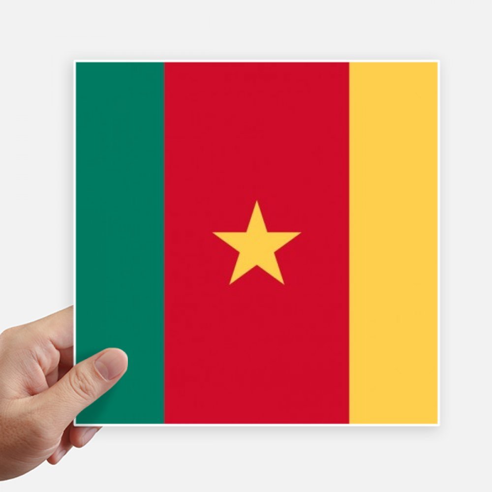 Drapeau national Cameroun autocollant pour personnaliser votre ordinateur portable et moto
