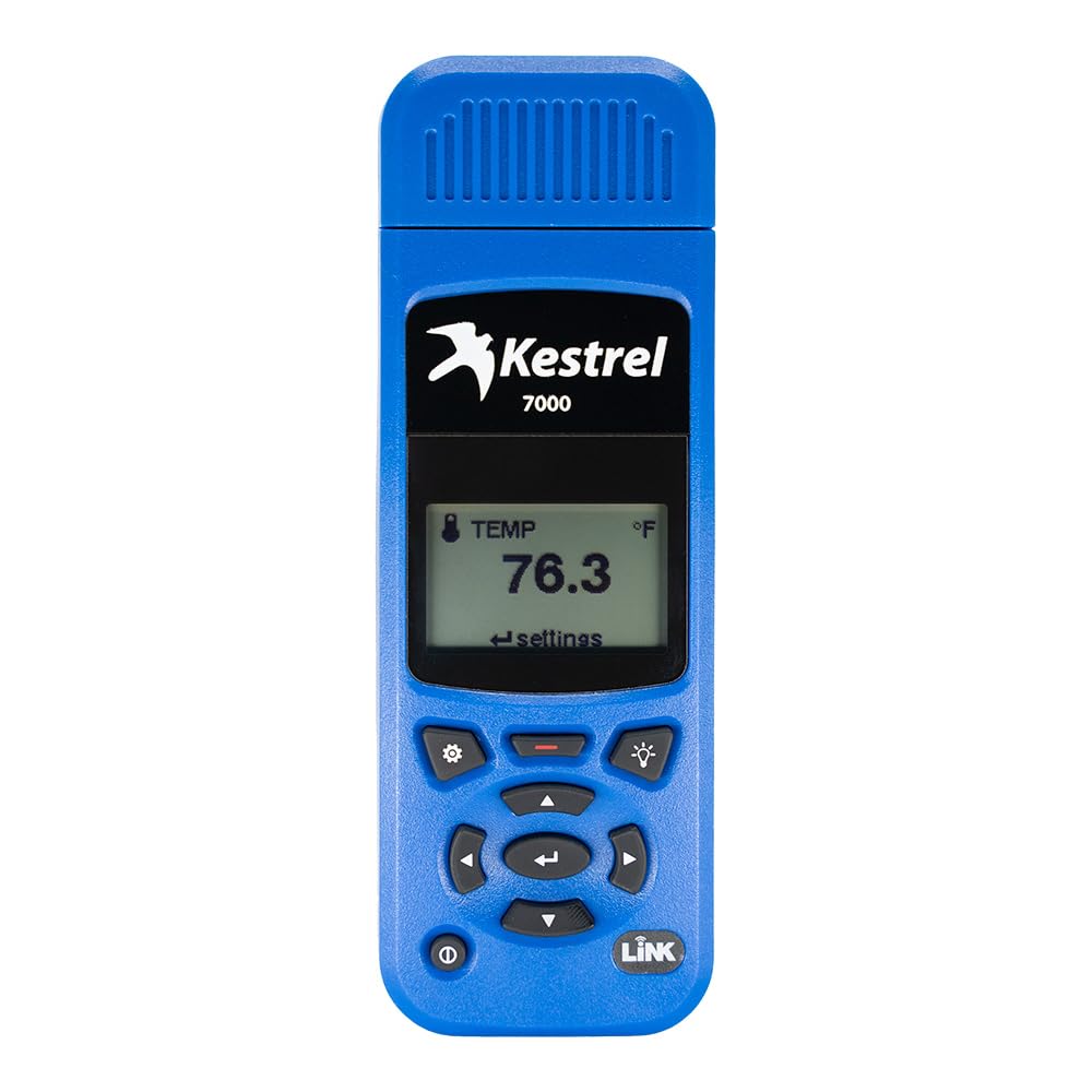 Kestrel 7000 Environmental Meter – Rugged Temperature & Humidity Monitor with Replaceable RH Sensor for Industrial, Lab & HVAC