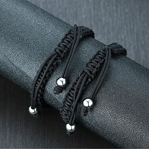 Vnox Faith Bracelet For Son - Daughter Nephew Always Remember You Are Braver Than You Believe Engarved Handmade Rope Bracelet To My Son Bracelet From Mom Dad #TOP2