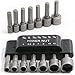 Zohino 14 Pcs 1/4 inch Hex Power Nuts Driver Drill Bit Tools Metric SAE Socket Wrench Screw For Quicker Change Chuck Power Screwdriver Hand Drill