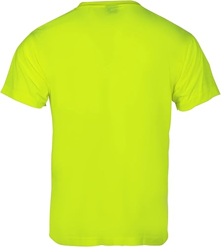 Miniatura 3 de VENDACE Camisetas de seguridad de alta visibilidad, paquete de 3 camisetas de trabajo de construcción de manga corta Hi Vis, para hombres (amarillo,