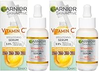Garnier Skin Active, Face Serum, Brightening and Anti-Dark Spots, 3.5Percentage Vitamin C, 30 ml (Pack of 2)