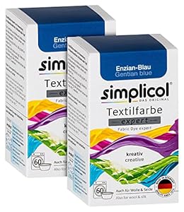 Simplicol Textilfarbe Expert Enzian-Blau 2er Pack