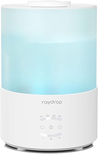 raydrop Humidificadores para dormitorio, humidificadores de niebla fría de llenado superior de 2.5L para el hogar