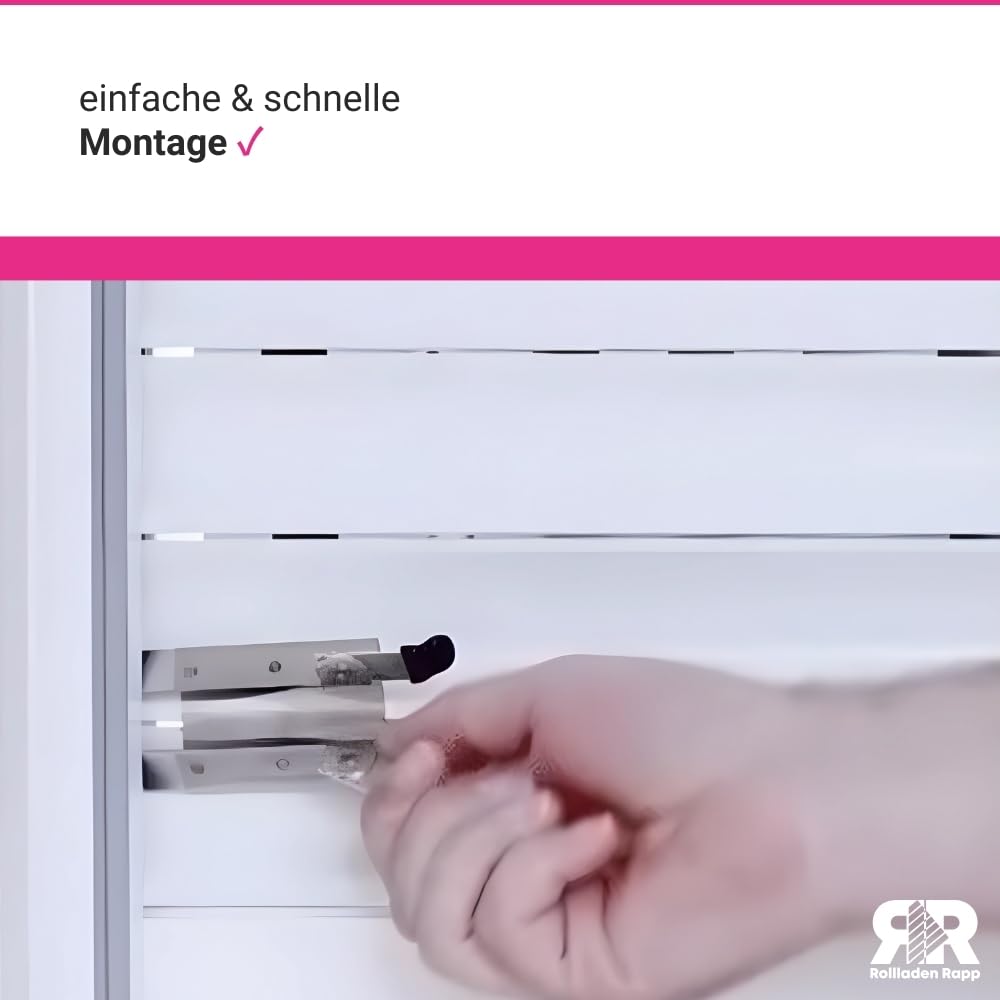 Effektive Rollladen Klemmsicherung - für Rollladen Einbruchsicherung - Kein Bohren, einfach einstecken - Einbruchschutz - 10 Stück im Set [5x685330]