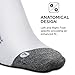 Feetures Elite Ultra Light Cushion No Show Tab Ankle Socks - Sport Sock with Targeted Compression - White, M (1 Pair)