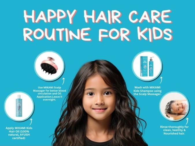 Image of Kids Hair Oil (100ml) and Kids Shampoo (200 ml) - Combo - Age 3+ Years