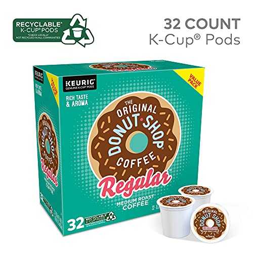 The Original Donut Shop Regular, Single-Serve Keurig K-Cup Pods, Medium Roast Coffee Pods, 32 Count #TOP6