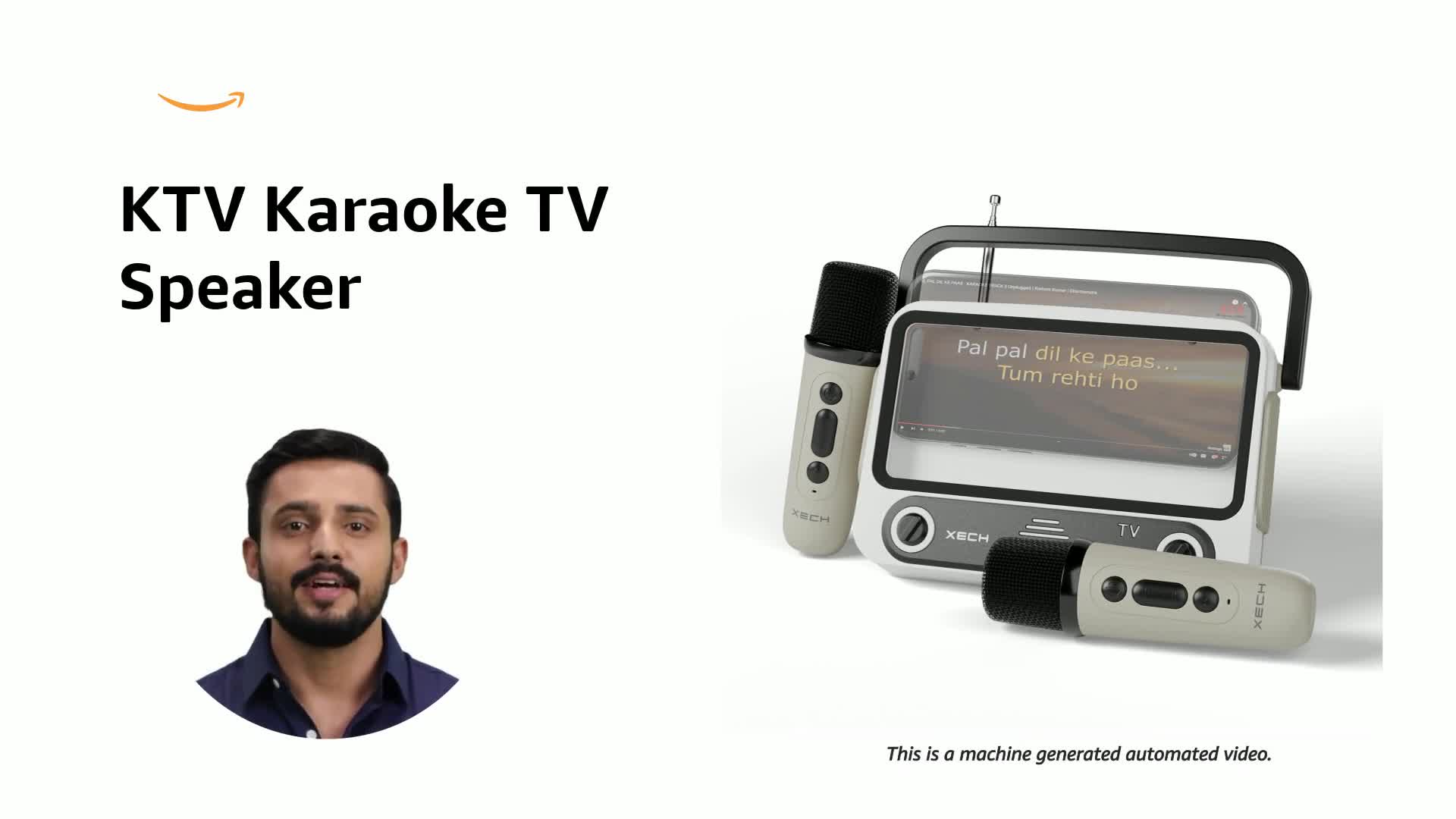XECH Karaoke Speaker with Mic Mini TV Bluetooth Speaker