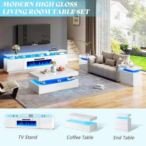 image for AMERLIFE Fireplace TV Stand with 36