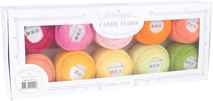 Scheepjes Candy Floss Color Pack, 10 x 20 g – Passionfruit