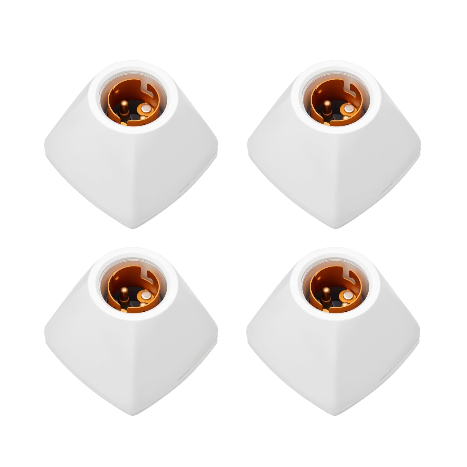 Anchor by Panasonic Fancy Lamp Holder Batten Type, White, ISI Certified, Ideal for Ceiling/Wall Use with Standard Bulbs – Pack of 4