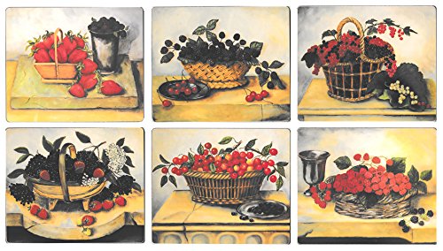 Lady Clare Summer Fruits Coasters - Set of 6 - Image 2