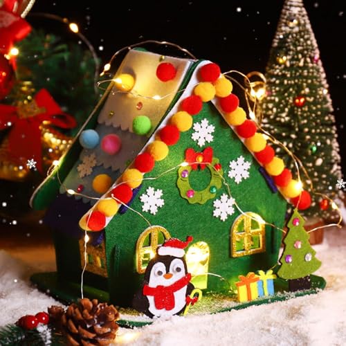 TaimeiMao LED Bastelset Weihnachten, Weihnachtshaus Basteln,...