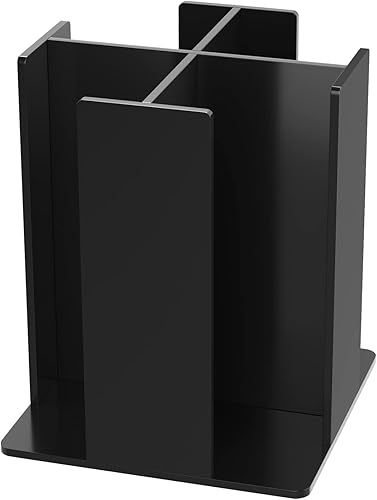 KOTEMON Soporte para tazas y tapas, 4 compartimentos, cuadrado  Dispensador de tazas de café para restaurante, bufé, estación de café, bar,