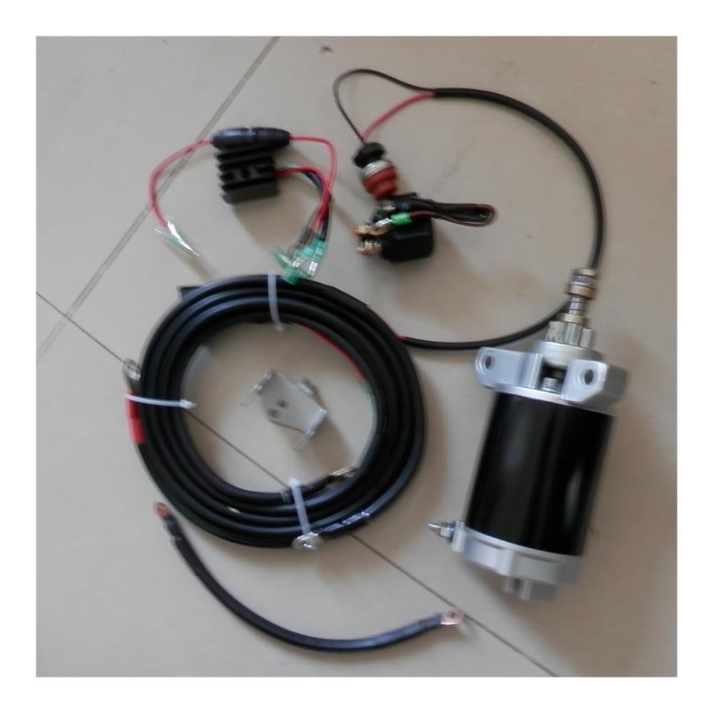 Kit démarrage électrique F25 avec volant moteur pour hors-bord 4T 25 CV