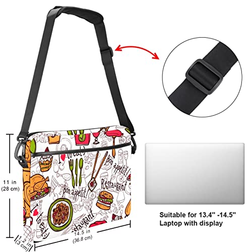 Sac ordinateur portable 13 pouces multicolore pour le bureau