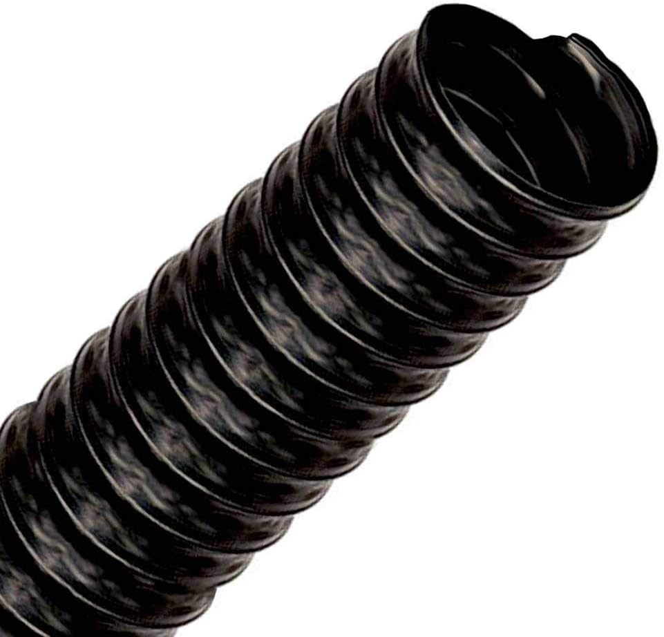 VIDEFLEX PE L-EL 80 mm, Length Sold by The metre - Lightweight, electrically Conductive polyethylene Hose, Suction Hose, Highly Flexible, Chemical Resistant