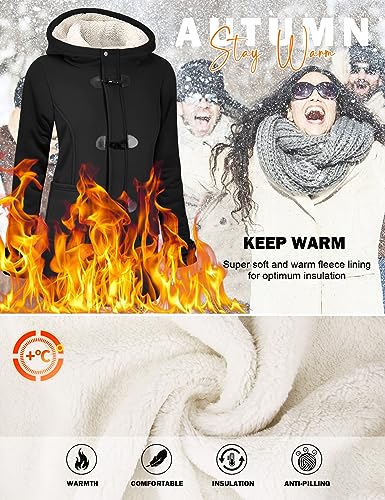 Damen Mantel Nadeer Plüsch Jacke Trenchcoat für Winter