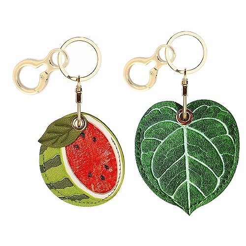 Étui porte-clés en cuir adapté pour AirTag coque de suivi de protection pour trousseau