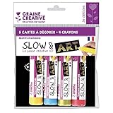  Set peinture Slow - Art Graine Créative - Mandalas noirs - 9 pcs