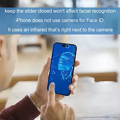 EYSOFT Front Camera Cover Compatible for iPhone 15 Pro/15 Pro Max with Rear Lens Cover,Protect Privacy and Security But Not Affect Facial Recognition（2Pack-2025 Updated Version by EYSOFT - Used condition - Image 3