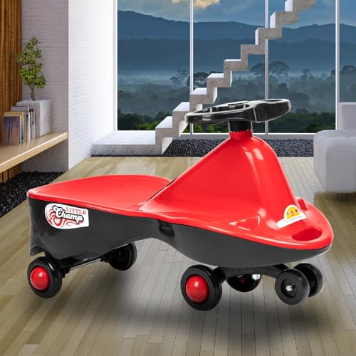 Toyzone Little Champ Swing Car – Red | Magic Ride-On Car for Kids & Baby | Comfortable Seat & Durable Design | 3+ Years
