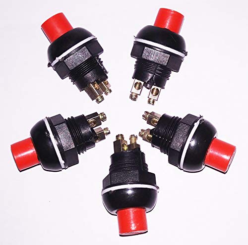 SYMFONIA Mini On-Off Momentary Red Push Button Horn Switch (Pack of 5).-picture-24