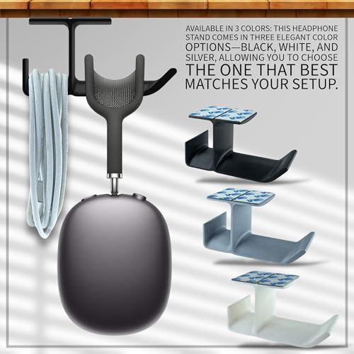 Image of SRS Hooks Holder Hanger for Wall Without Drilling Heavy Duty Stick-ON Adhesive for Bathroom Kitchen Organiser (Black, Pack of 4)