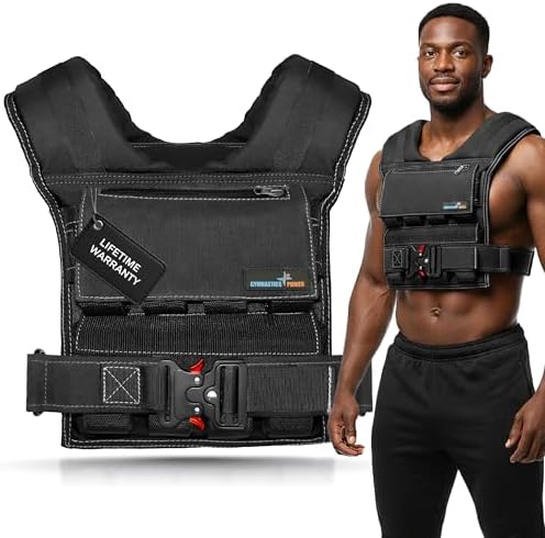 Weighted Vest adjustable model with 1000D nylon and padded shoulder straps