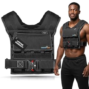 Weighted Vest Adjustable for Men and Women – Workout Weight Training Vest for Fitness, Running, Strength, Exercise & Cross Training