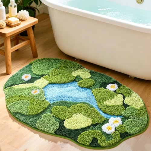 HIGHSEASON 3D Oval Moss Mat